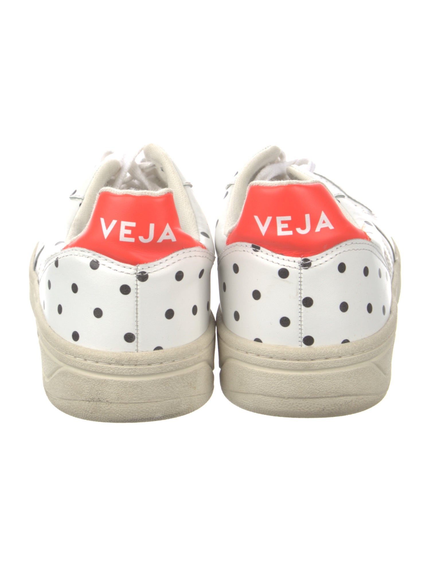 Veja Leather Polka Dot Print Sneakers